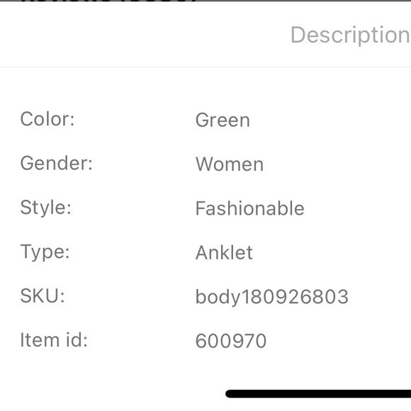 Star Beaded Anklet Hemp Adjustable Turquoise - Picture 10 of 10